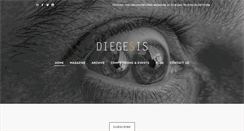 Desktop Screenshot of diegesismagazine.com
