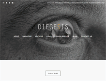 Tablet Screenshot of diegesismagazine.com